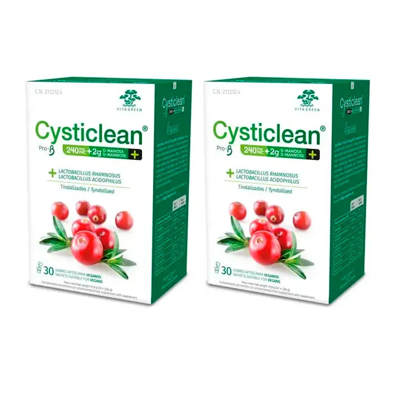 Cysticlean Prob-D Mannose 480 Mg Pac, 2x30 unidades