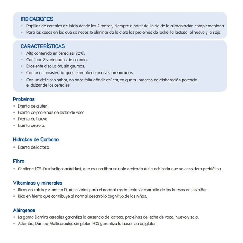 CEREAIS SEM GLÚTEN DAMIRA 600 GRAMAS