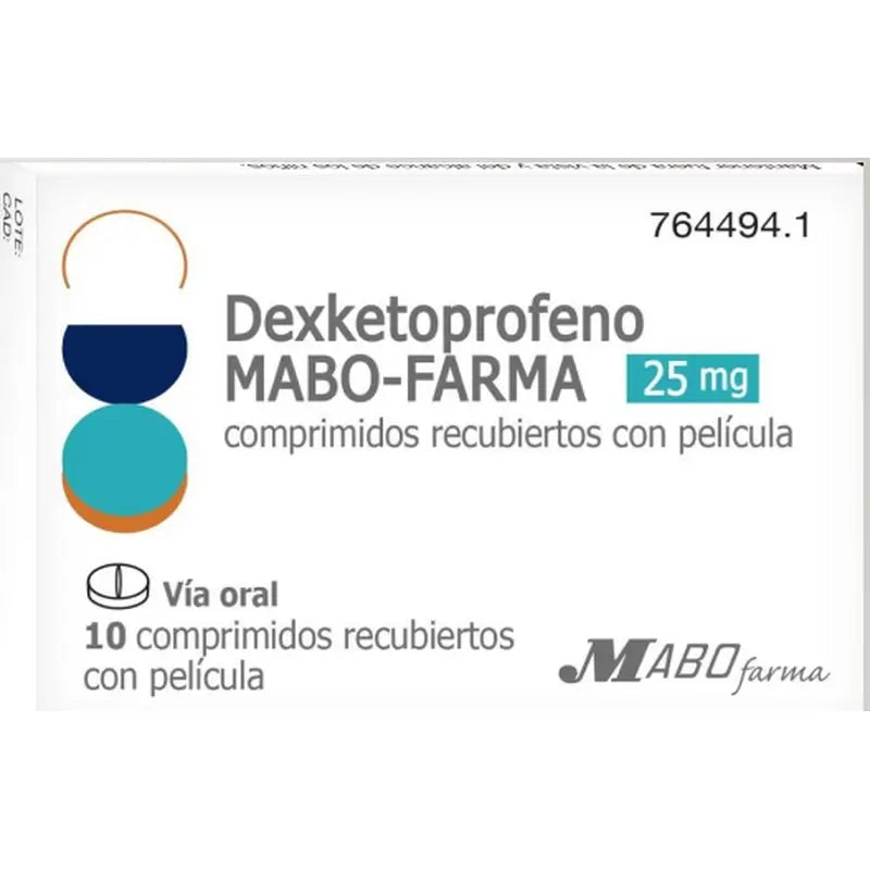 Dexketoprofen Mabo 25 mg, 100 comprimidos