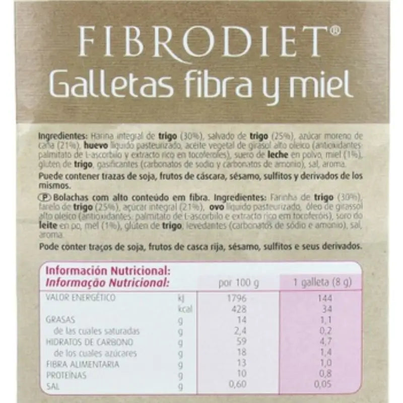 Dietisa (Dielisa) Biscoitos Fibrodiet 1Kg.