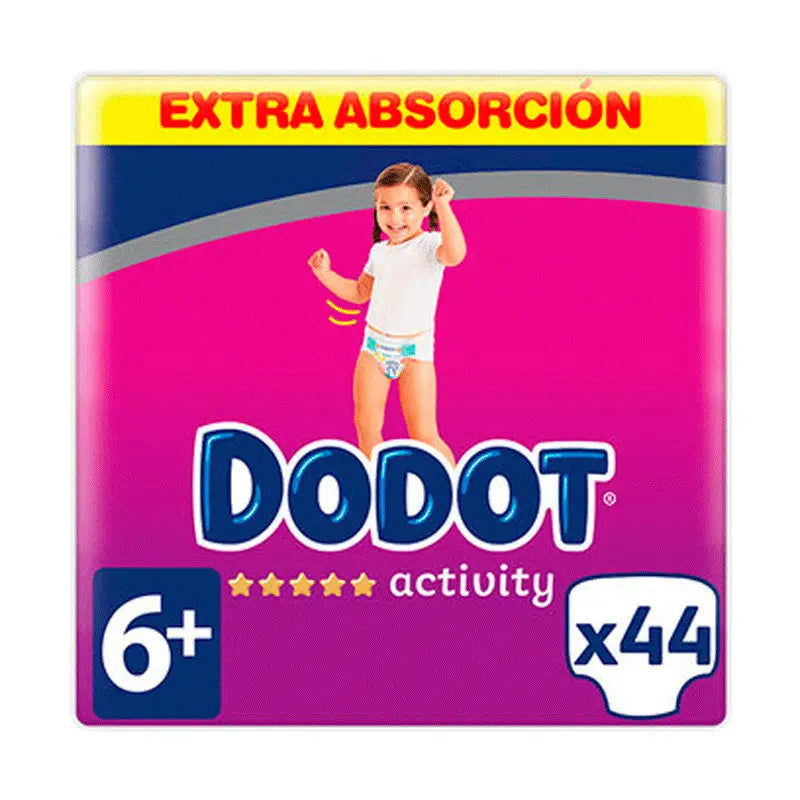 Dodot Activity Extra Jumbo Pack Talla 6+ (+14 kg), 44 Unidades