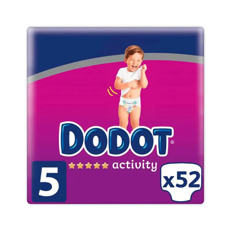 Dodot Activity Jumbo Pack Talla 5 (12-16 Kg), 52 unidades