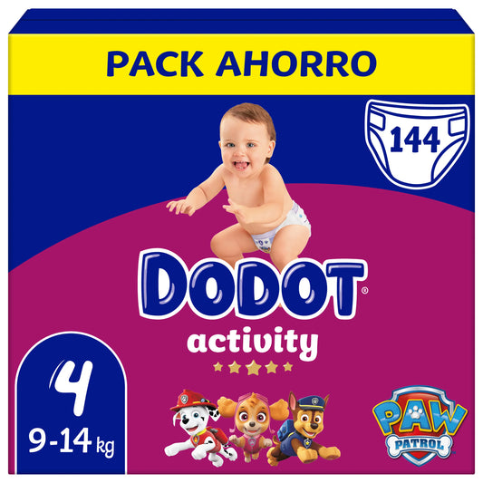 Dodot Activity Pañales Talla 4 , 144 unidades