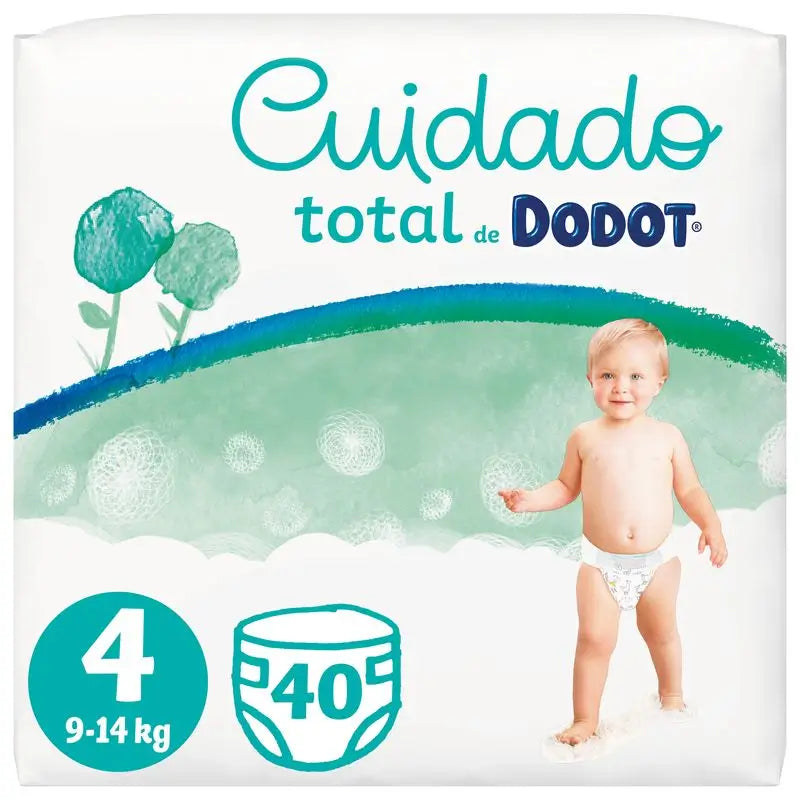 Dodot Cuidado Total Talla 4, 40 pañales