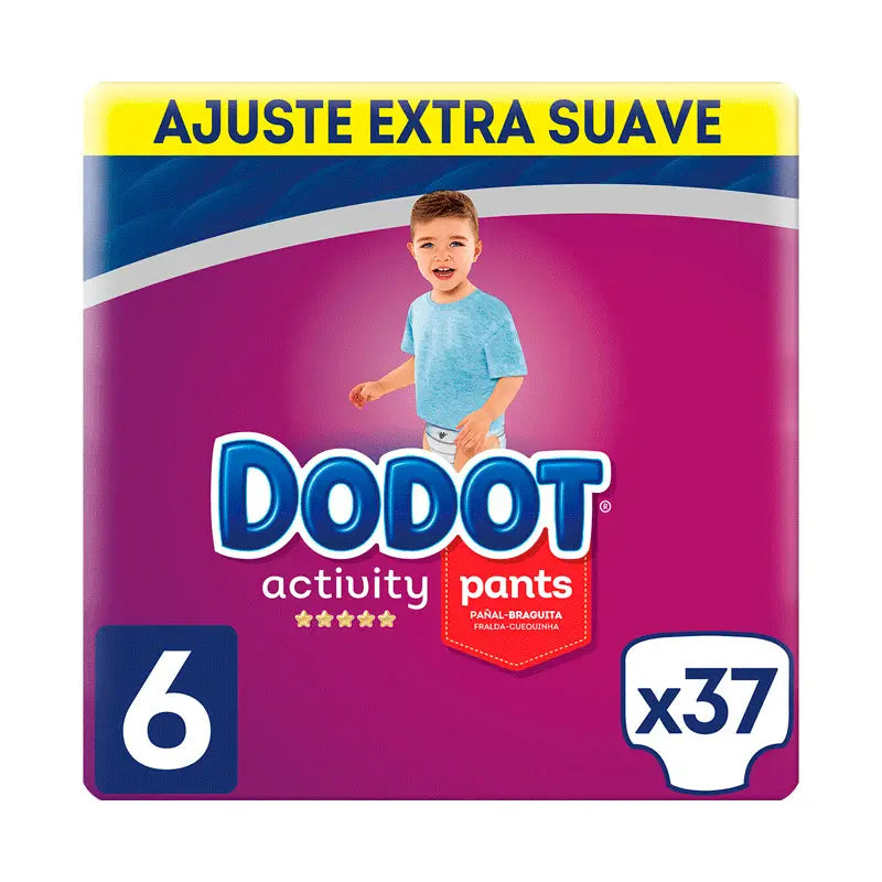 Dodot Pants Activity Extra Jumbo Pack Talla 6 (+13 Kg), 37 unidades