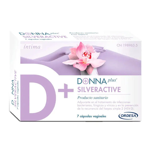 Donnaplus Silveractive, 7 cápsulas Vaginales