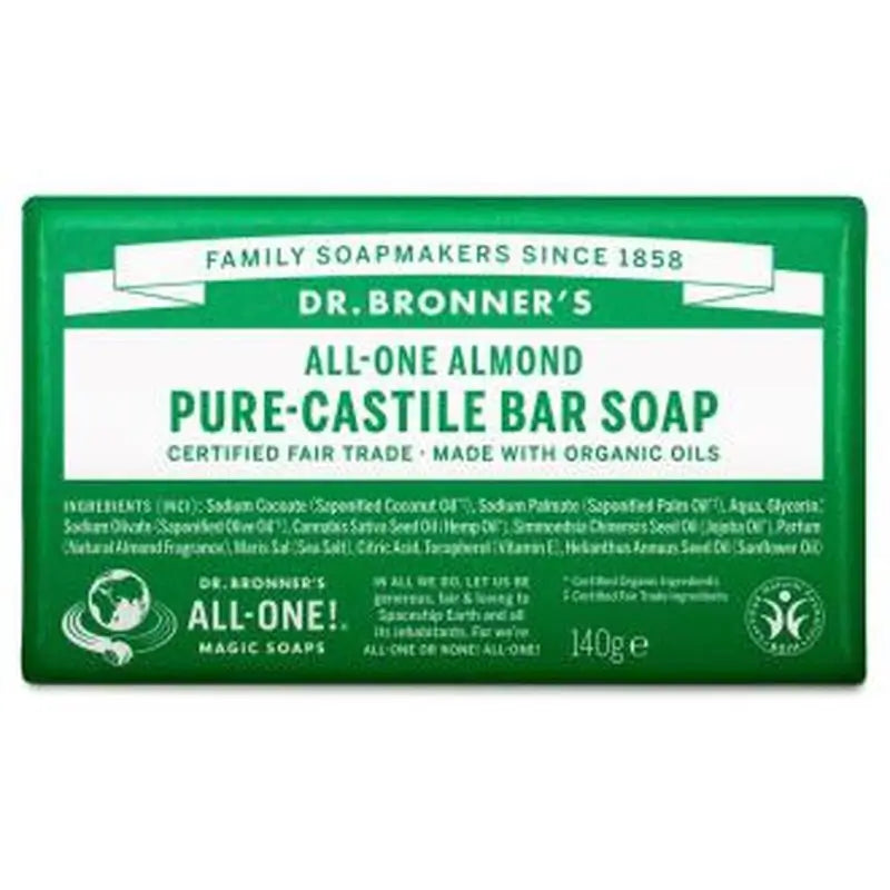 Dr. Bronner´S Jabon En Pastilla Almendras 140Gr.