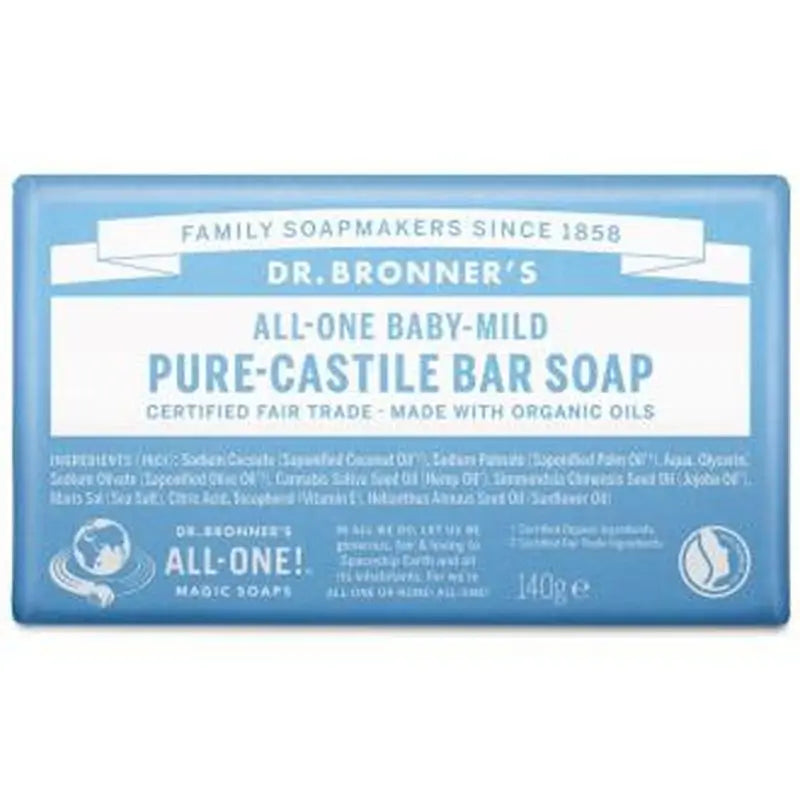 Dr. Bronner´S Jabon En Pastilla Bebe Neutral 140Gr.