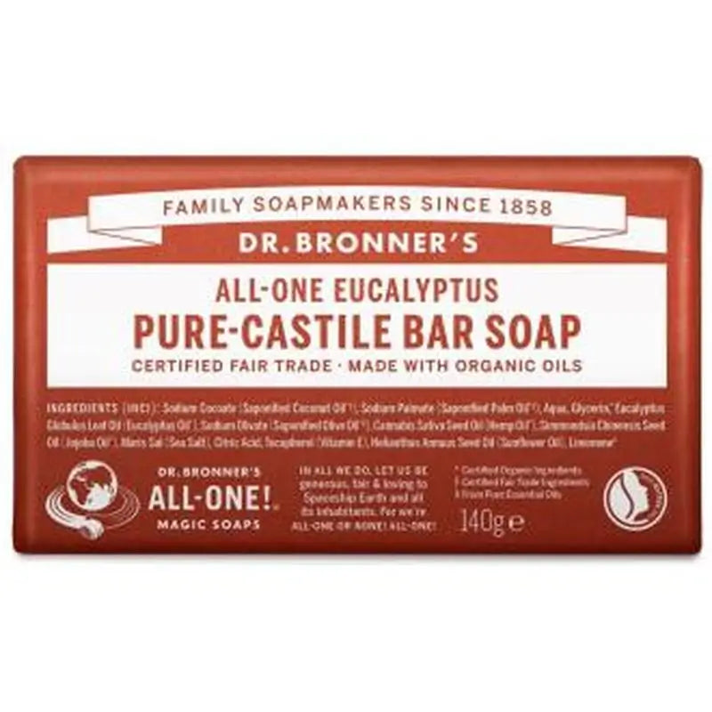 Dr. Bronner´S Jabon En Pastilla Eucalipto 140Gr.