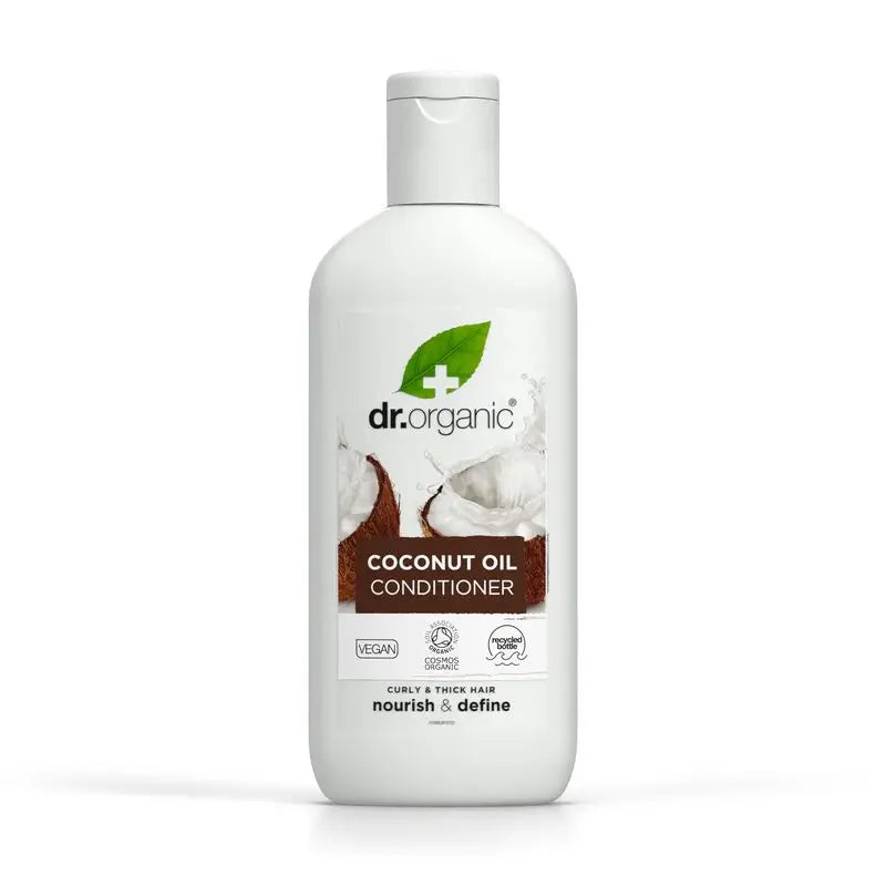 Condicionador Óleo de Coco Dr.Organic Cabelo espesso ou encaracolado, 265 ml