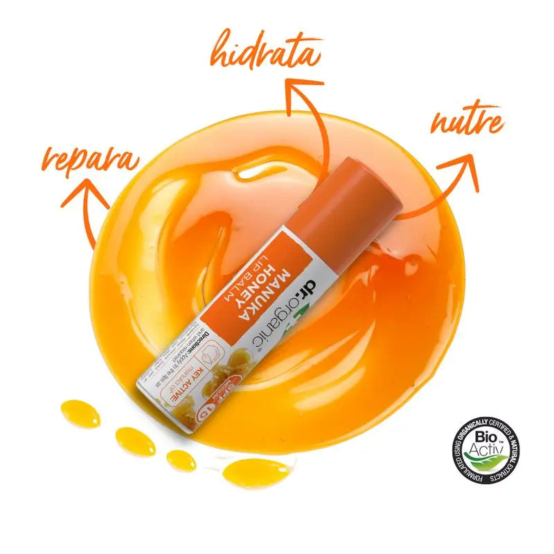 Bálsamo labial Dr. Organic Manuka Honey 5,7Ml.