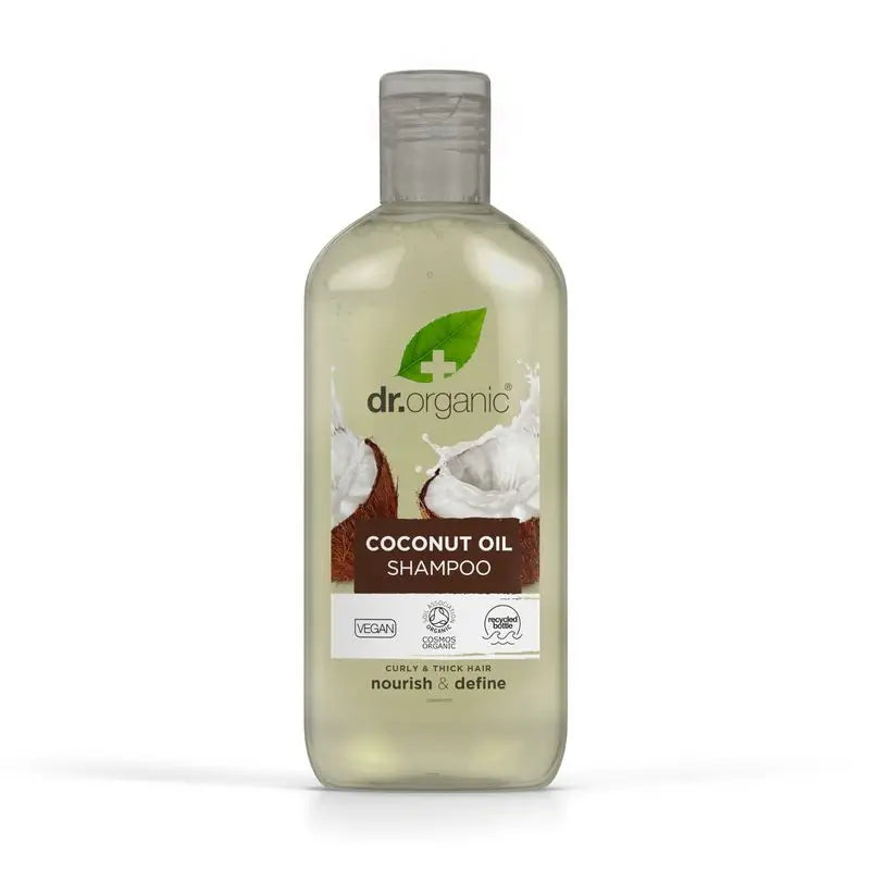 Champô Óleo de Coco Dr.Organic Cabelos Espessos ou Encaracolados, 265 ml