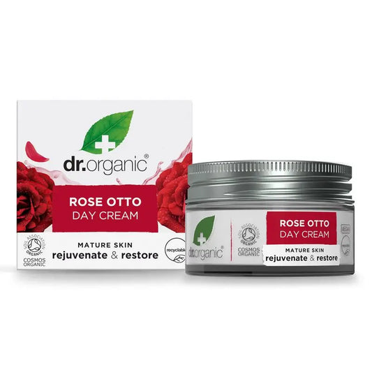 Dr.Organic Rosa Damascena Creme de Dia para a Pele Madura, 50 ml