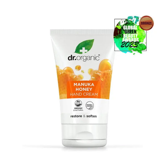 Dr.Organic Manuka Honey Hand & Nail Cream Pele Seca e Sensível, 125 ml