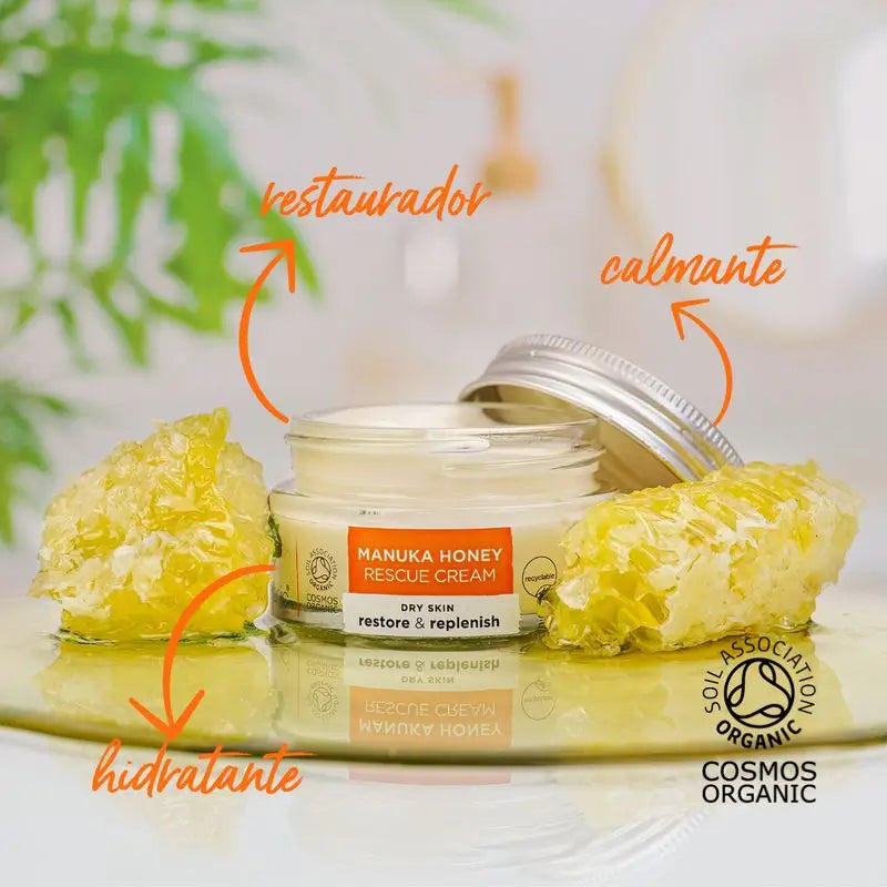 Dr.Organic Manuka Honey Rescue Cream Pele Seca e Sensível, 50 ml