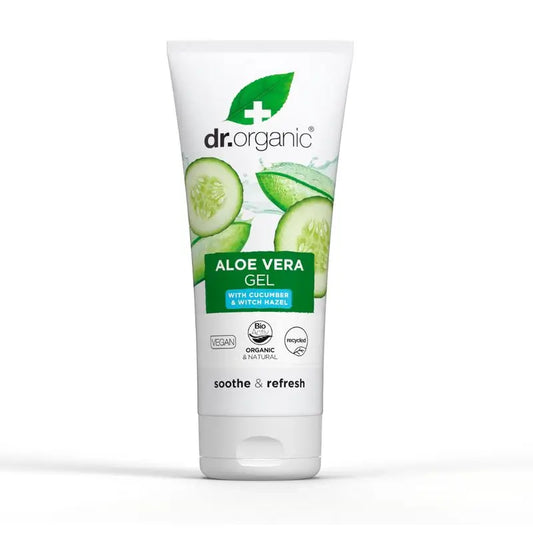 Dr.Organic Aloe Vera Gel Hidratante para o Corpo Todos os Tipos de Pele, 200 ml