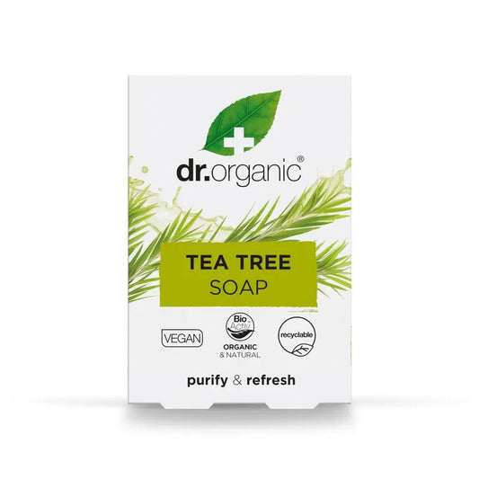 Dr.Organic Tea Tree Sabonete em Barra Pele Oleosa, 100 ml