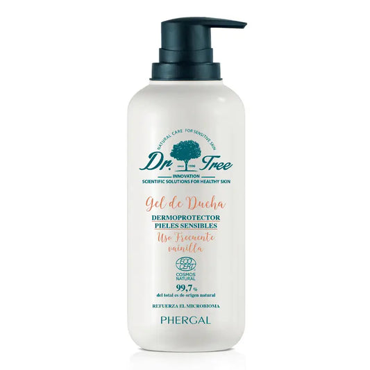 Gel de Duche Dr. Tree Natural Vanilla Uso Frequente Pele Sensível 500Ml