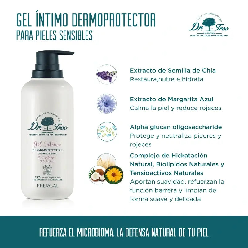 Dr. Tree Natural Gel Íntimo Pele Sensível 400Ml