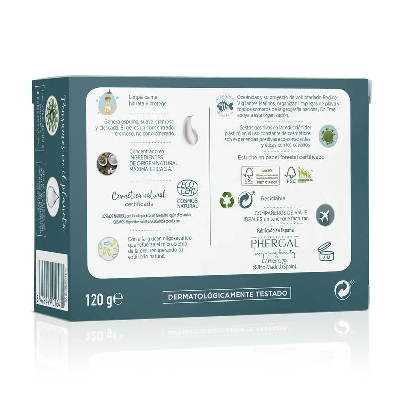 Gel sólido natural nutritivo para pele sensível Dr. Tree