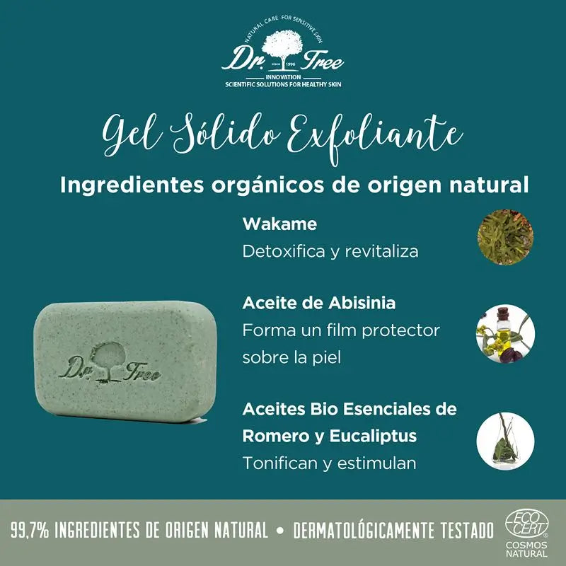 Saco de toilette Dr. Tree Kit de viagem amigo do ambiente Pele sensível Sólidos