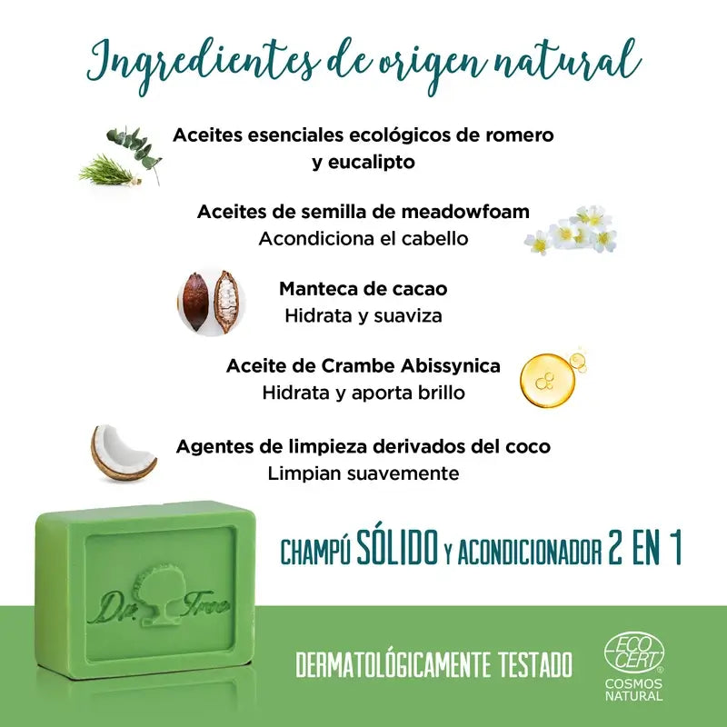 Dr. Tree Natural Solidoo Champô & Gel Pack Hidrata e Renova a Pele Sensível