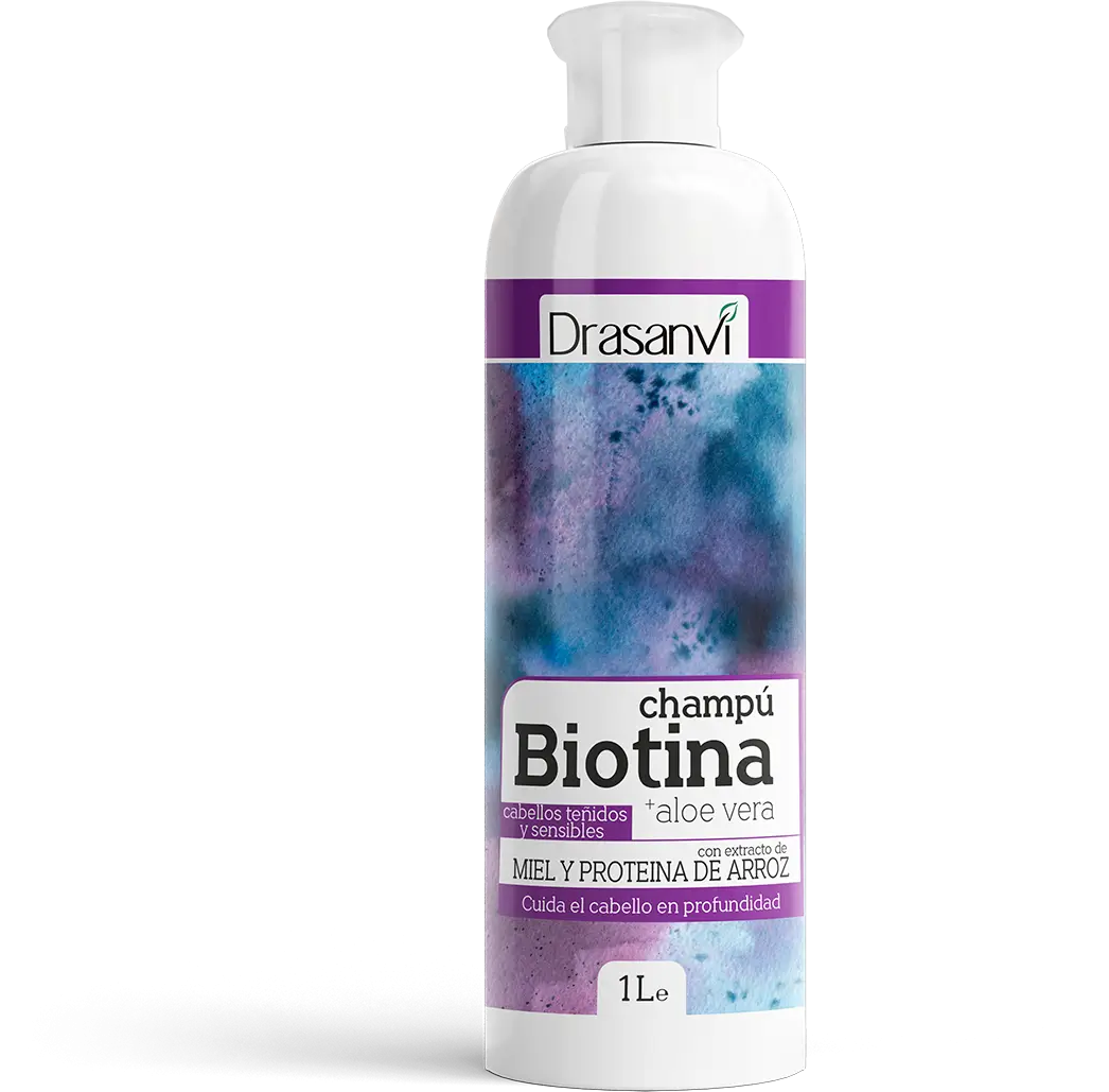 Drasanvi Biotina Champu Y Aloe Vera Cabello Teñidos Y Sensibles Bote , 1 l