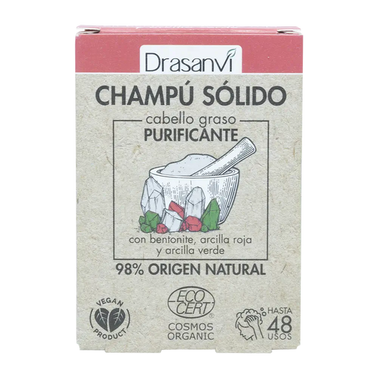 Drasanvi Champu Solido Cabello Graso Ecocert , 80 gr