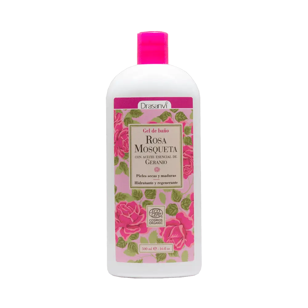 Drasanvi Gel Baño Rosa Mosqueta Ecocert Bio , 500 ml