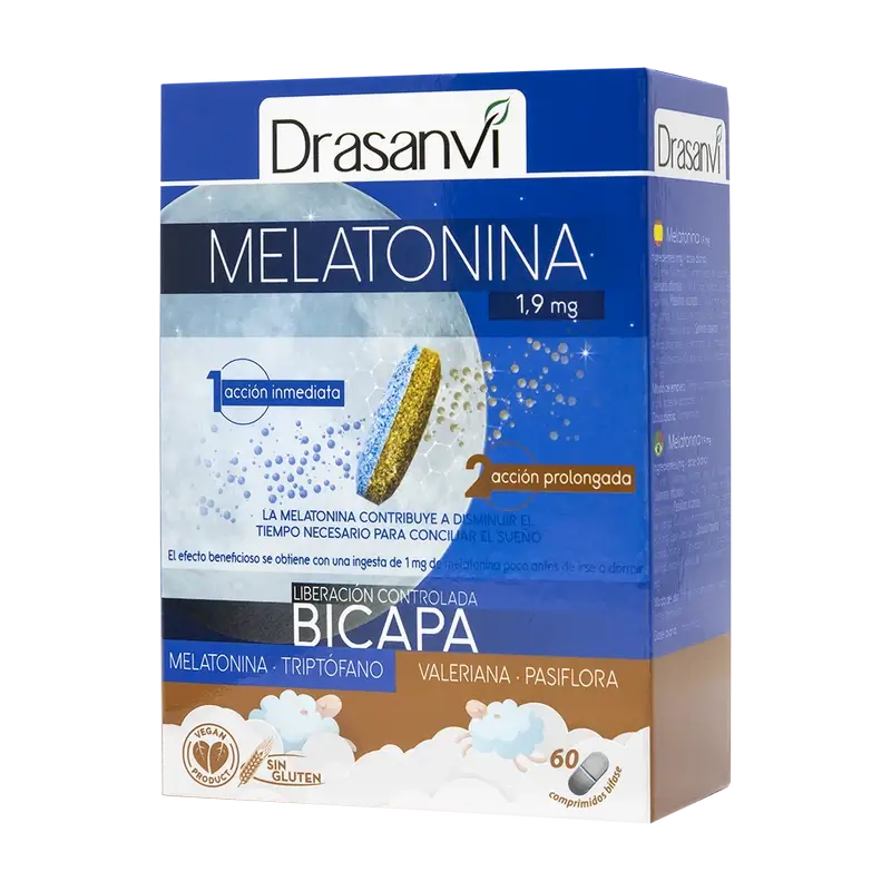 Drasanvi Melatonin Bicapa Retard , 60 comprimidos