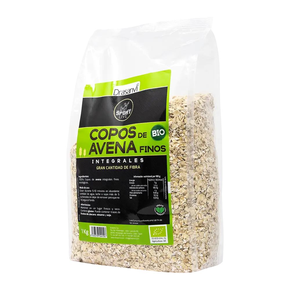 Drasanvi Sport Live Copos Avena Finos Integral Bio , 1 kg