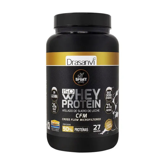 Drasanvi Sport Whey Protein Isolate Cookies e Creme de Soro de Leite Vivo, 800 g