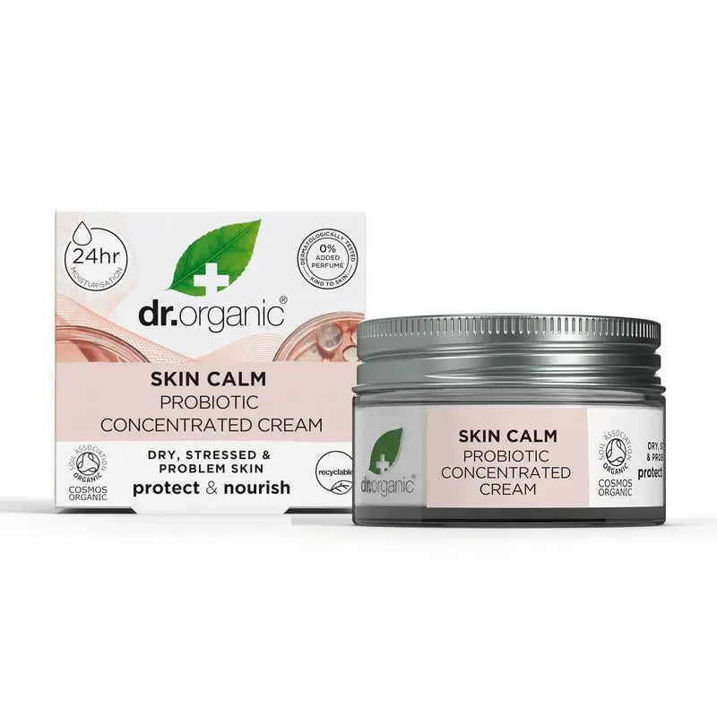 Dr. Organic Skin Calm Creme Concentrado Reequilibrador Probiótico, 50 ml