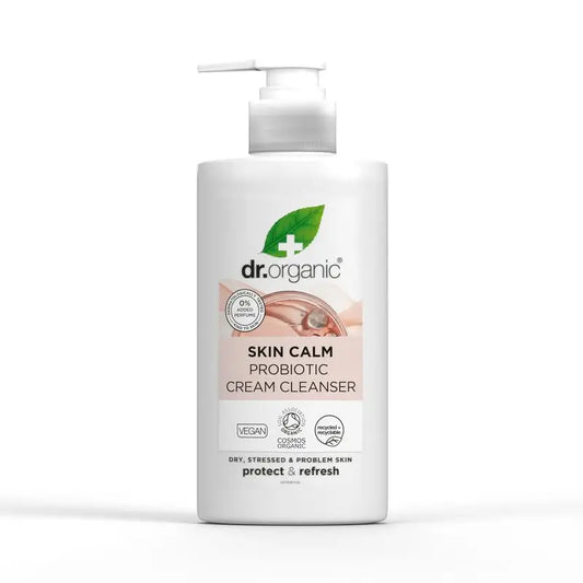 Dr.Organic Skin Calm Creme de Limpeza Reequilibrante Probiótico, 150 ml