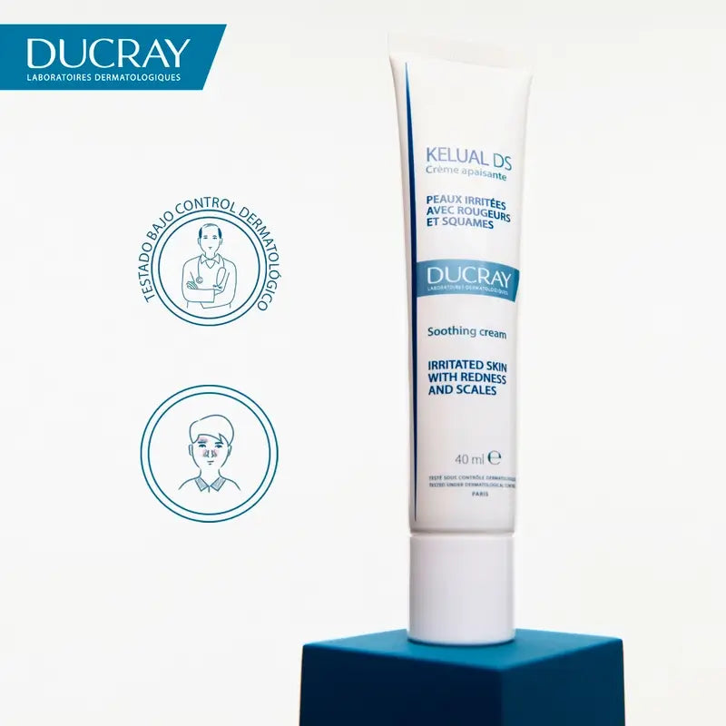 Ducray Kelual Ds Creme Facial Suavizante , 40 ml