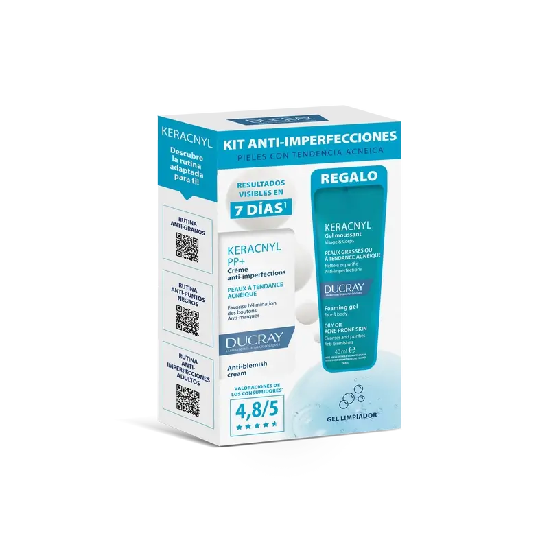 Ducray Pack Keracnyl Pp+ + Keracnyl Gel 40Ml Du