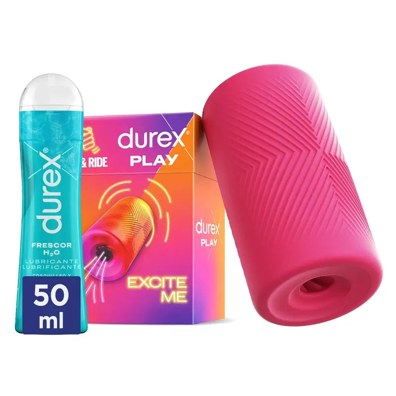 Durex Pack Masturbador, Slide & Ride + Lubrificante de Frescura, 50 Ml