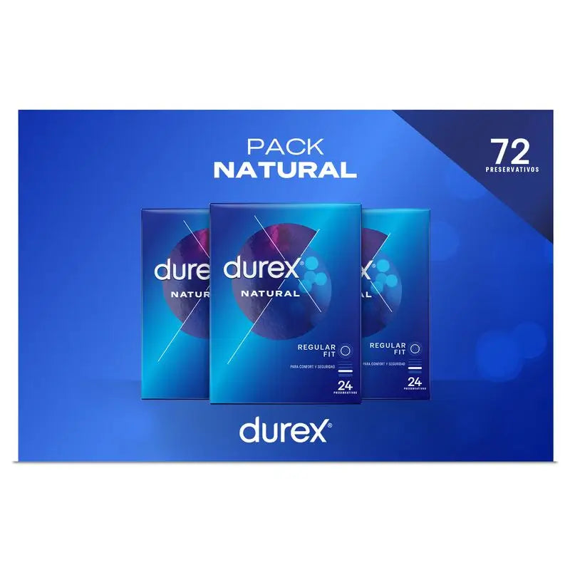 Preservativo Durex Natural, 24 unidades x 3