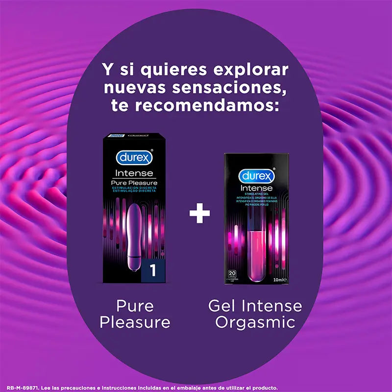 Durex Vibrador Mini Intense Orgasmic Pure Pleasure, Dildo Clítoris Mujer