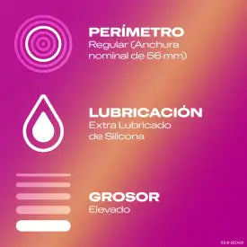 Preservativos Durex Give Me Pleasure, com Pontos e Estrias para Estimulação Extra, 3 Preservativos