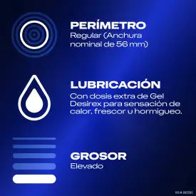 DUREX PRESERVATIVOS ORGÁSMICOS INTENSOS 12 PRESERVATIVOS