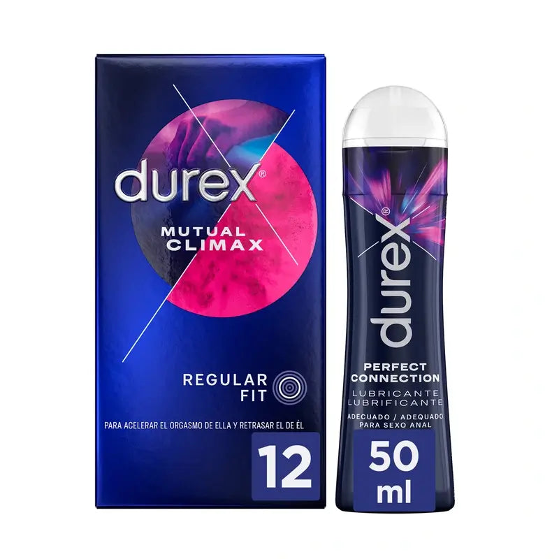 Durex Pack Preservativos Mutual Climax + Lubricante Perfect Connection 50ml