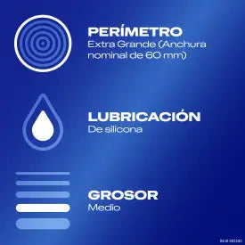 DUREX preservativos XL profiláticos naturais 12 unidades