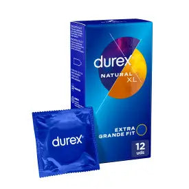 DUREX preservativos XL profiláticos naturais 12 unidades