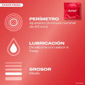 DUREX Preservativos saboreados 12 unidades