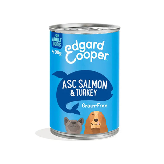 Edgard & Cooper Wet Dog Food 6x400g Salmão