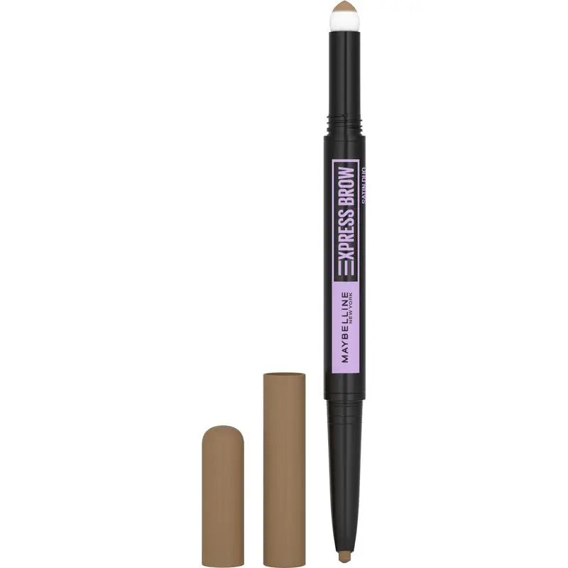 Lápis para Sobrancelhas Automático Maybelline New York Express Brow Satin Duo 01 Louro Escuro