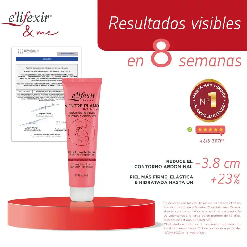 Elifexir Flat Belly Serum Redutor Intensivo Abdómen Firmeza Queima Gordura 150Ml