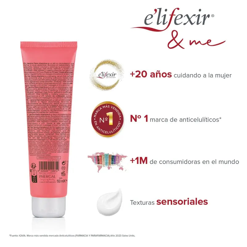 Elifexir Flat Belly Serum Redutor Intensivo Abdómen Firmeza Queima Gordura 150Ml