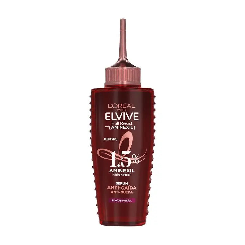 L'Oréal Paris Elvive Full Resist Sérum Anti-queda de Cabelo: Com 1,5% de Aminexil, Cafeína e Arginina, Fortalece e Reduz a Queda de Cabelo